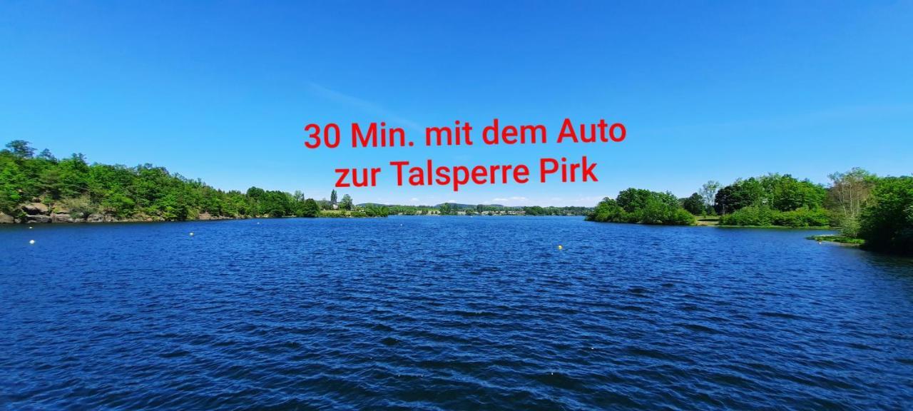 Ferienwohnung "Blick Mylau" - Naehe Freizeitpark Plohn & Weltgroesster Ziegelsteinbruecke Reichenbach im Vogtland Buitenkant foto