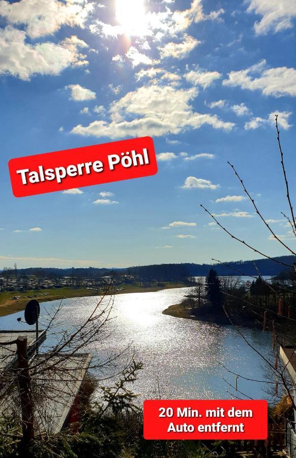 Ferienwohnung "Blick Mylau" - Naehe Freizeitpark Plohn & Weltgroesster Ziegelsteinbruecke Reichenbach im Vogtland Buitenkant foto