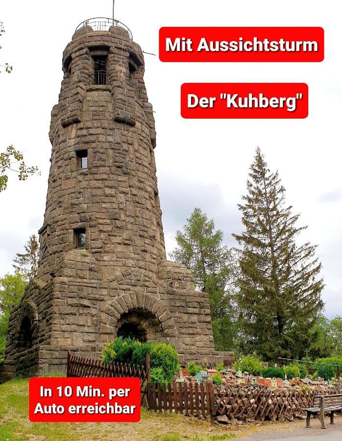 Ferienwohnung "Blick Mylau" - Naehe Freizeitpark Plohn & Weltgroesster Ziegelsteinbruecke Reichenbach im Vogtland Buitenkant foto