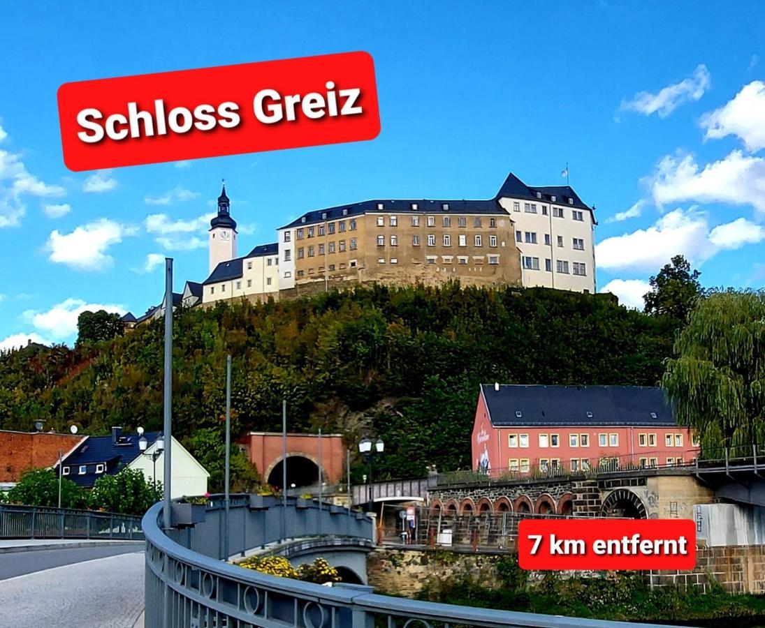 Ferienwohnung "Blick Mylau" - Naehe Freizeitpark Plohn & Weltgroesster Ziegelsteinbruecke Reichenbach im Vogtland Buitenkant foto